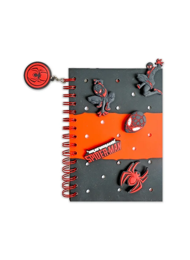 مارفل Marvel Spiderman Spiral Notebook With Charm